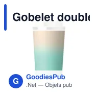 Gobelet double paroi personnalisable en acier inoxydable - BRACE GRADIENTavec logo - Miniature 11