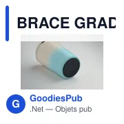 Gobelet double paroi personnalisable en acier inoxydable - BRACE GRADIENTavec logo - Miniature 6