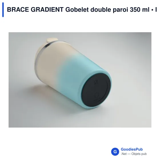 Gobelet double paroi personnalisable en acier inoxydable - BRACE GRADIENTavec logo - Image 6