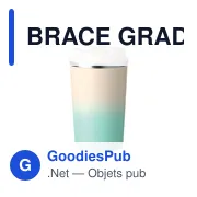 Gobelet double paroi personnalisable en acier inoxydable - BRACE GRADIENTavec logo - Miniature 8