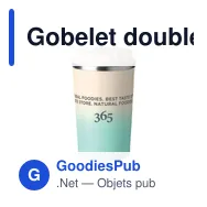 Gobelet double paroi personnalisable en acier inoxydable - BRACE GRADIENTavec logo - Miniature 10