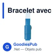 Bracelet chargeur personnalisable avec logo - modèle Tiago - Miniature 3