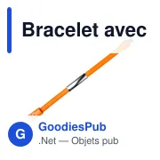 Bracelet chargeur personnalisable avec logo - modèle Tiago - Miniature 4