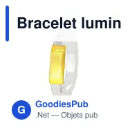Bracelet lumineux personnalisable Dauser avec logo pour événements - Miniature 7