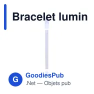 Bracelet lumineux personnalisable Dauser avec logo pour événements - Miniature 9