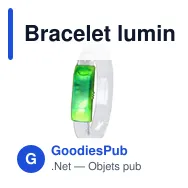 Bracelet lumineux personnalisable Dauser avec logo pour événements - Miniature 10
