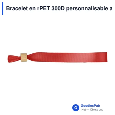 Bracelet en rPET 300D personnalisable avec logo - Tarian