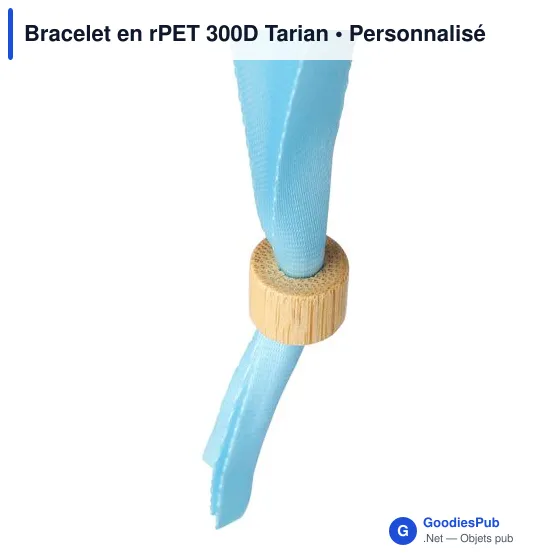 Bracelet en rPET 300D personnalisable avec logo - Tarian - Image 5