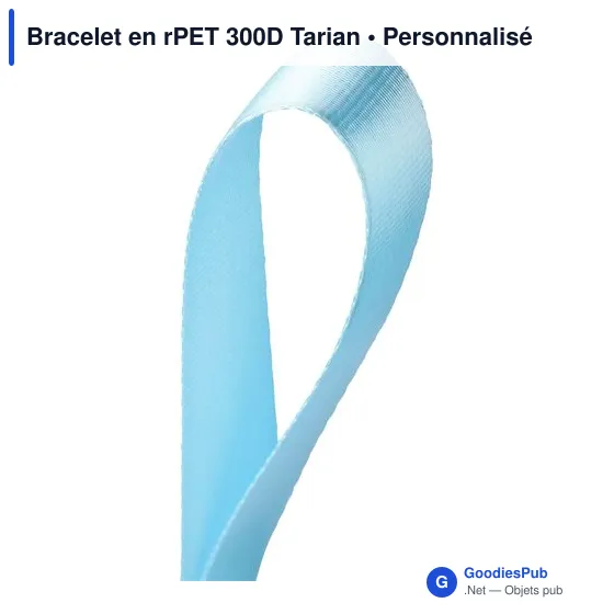 Bracelet en rPET 300D personnalisable avec logo - Tarian - Image 6
