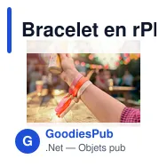 Bracelet en rPET 300D personnalisable avec logo - Tarian - Miniature 7