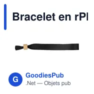 Bracelet en rPET 300D personnalisable avec logo - Tarian - Miniature 9