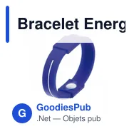 Bracelet Energy personnalisable avec logo pour objets publicitaires - Miniature 1