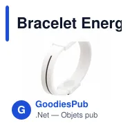 Bracelet Energy personnalisable avec logo pour objets publicitaires - Miniature 3