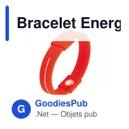 Bracelet Energy personnalisable avec logo pour objets publicitaires - Miniature 5