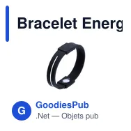 Bracelet Energy personnalisable avec logo pour objets publicitaires - Miniature 6