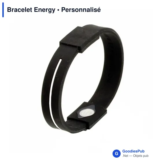 Bracelet Energy personnalisable avec logo pour objets publicitaires - Image 7