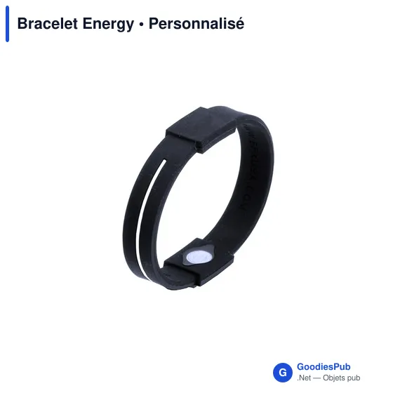 Bracelet Energy personnalisable avec logo pour objets publicitaires - Image 8