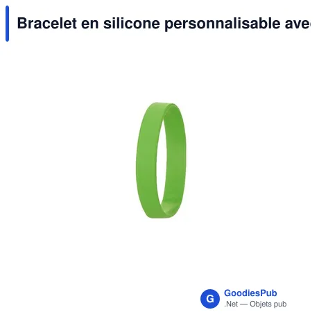 Bracelet en silicone personnalisable avec logo - Bracelet Flatten