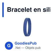 Bracelet en silicone personnalisable avec logo - Bracelet Flatten - Miniature 11
