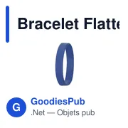 Bracelet en silicone personnalisable avec logo - Bracelet Flatten - Miniature 8