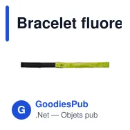 Bracelet fluorescent personnalisé avec logo - Anni - Miniature 1