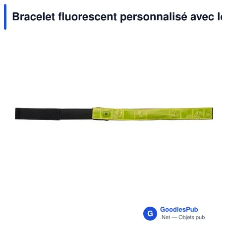 Bracelet fluorescent personnalisé avec logo - Anni