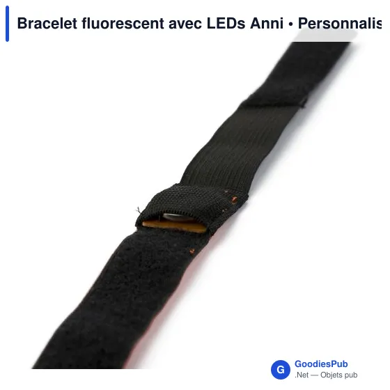 Bracelet fluorescent personnalisé avec logo - Anni - Image 2