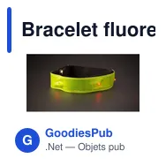 Bracelet fluorescent personnalisé avec logo - Anni - Miniature 3