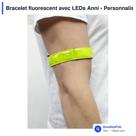 Bracelet fluorescent personnalisé avec logo - Anni - Image 4
