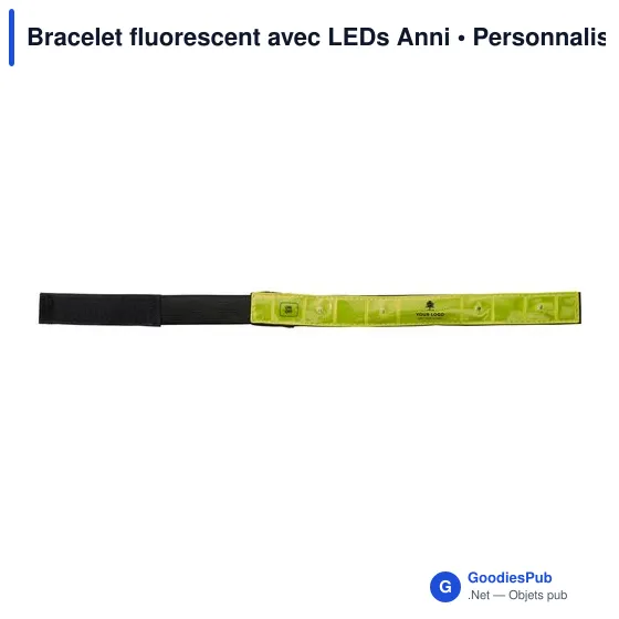 Bracelet fluorescent personnalisé avec logo - Anni - Image 5