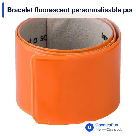 Bracelet fluorescent personnalisable pour logo - Henry
