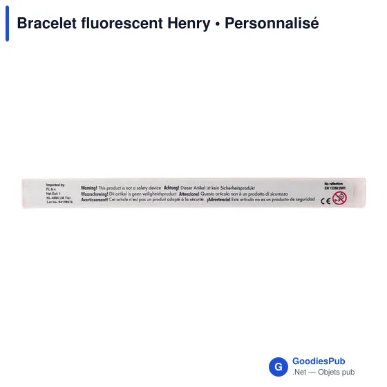 Bracelet fluorescent personnalisable pour logo - Henry - Image 11