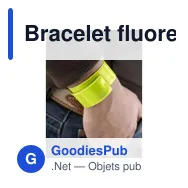 Bracelet fluorescent personnalisable pour logo - Henry - Miniature 12