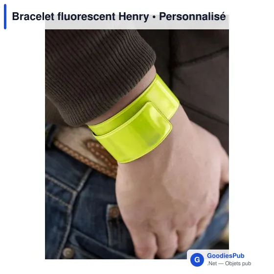 Bracelet fluorescent personnalisable pour logo - Henry - Image 12