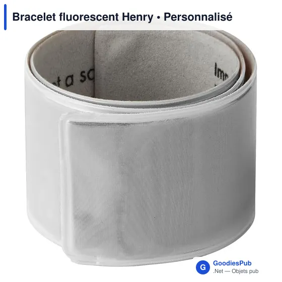 Bracelet fluorescent personnalisable pour logo - Henry - Image 3