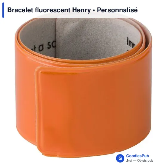 Bracelet fluorescent personnalisable pour logo - Henry - Image 6