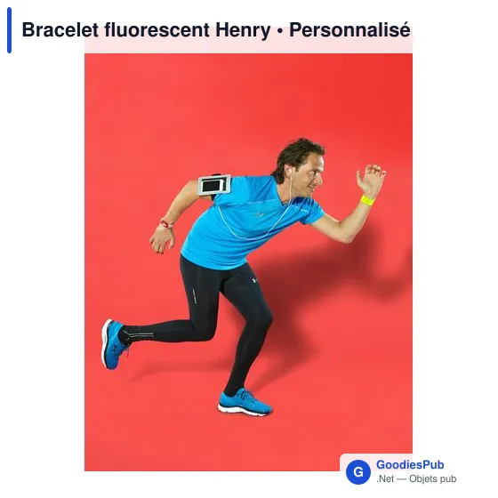 Bracelet fluorescent personnalisable pour logo - Henry - Image 7