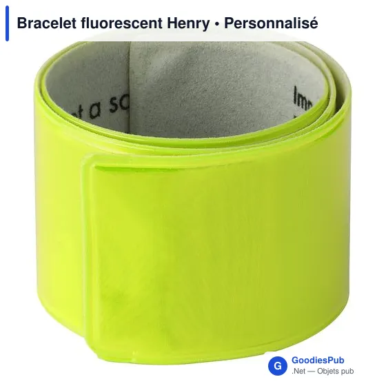 Bracelet fluorescent personnalisable pour logo - Henry - Image 9