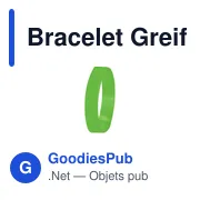 Bracelet en silicone personnalisable pour enfants avec logo - Greif - Miniature 1