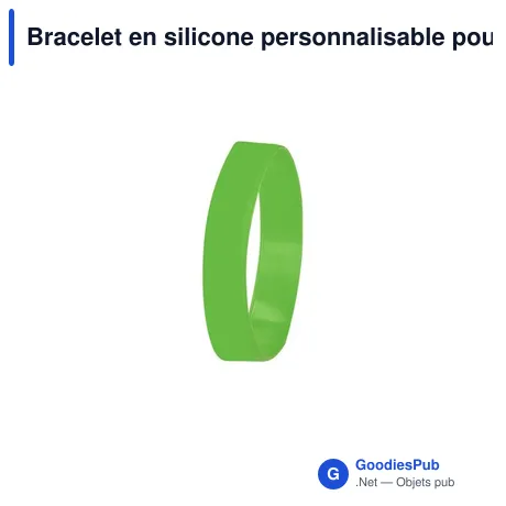 Bracelet en silicone personnalisable pour enfants avec logo - Greif