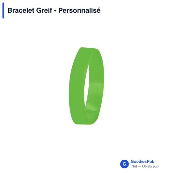 Bracelet en silicone personnalisable pour enfants avec logo - Greif - Image 1