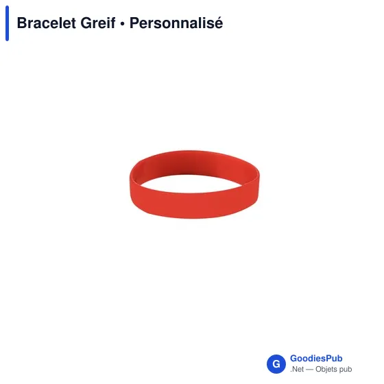 Bracelet en silicone personnalisable pour enfants avec logo - Greif - Image 12