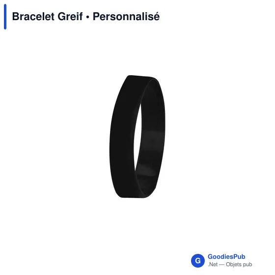 Bracelet en silicone personnalisable pour enfants avec logo - Greif - Image 4