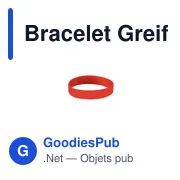 Bracelet en silicone personnalisable pour enfants avec logo - Greif - Miniature 6