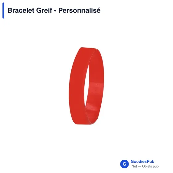 Bracelet en silicone personnalisable pour enfants avec logo - Greif - Image 10