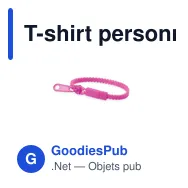 T-shirt personnalisable avec logo pour entreprise - Miniature 3