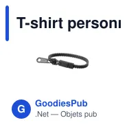 T-shirt personnalisable avec logo pour entreprise - Miniature 7