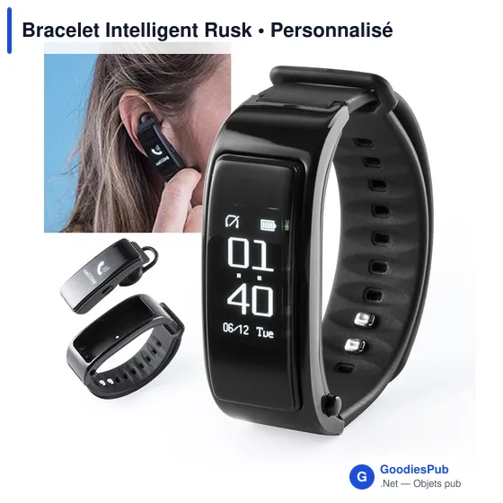 Bracelet Intelligent Personnalisable Rusk avec Logo - Image 2