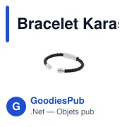 Bracelet en simili cuir personnalisable avec logo - Karasef - Miniature 4