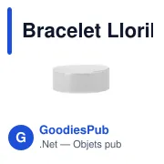 Bracelet d'identification personnalisable Llorik avec logo - Miniature 1